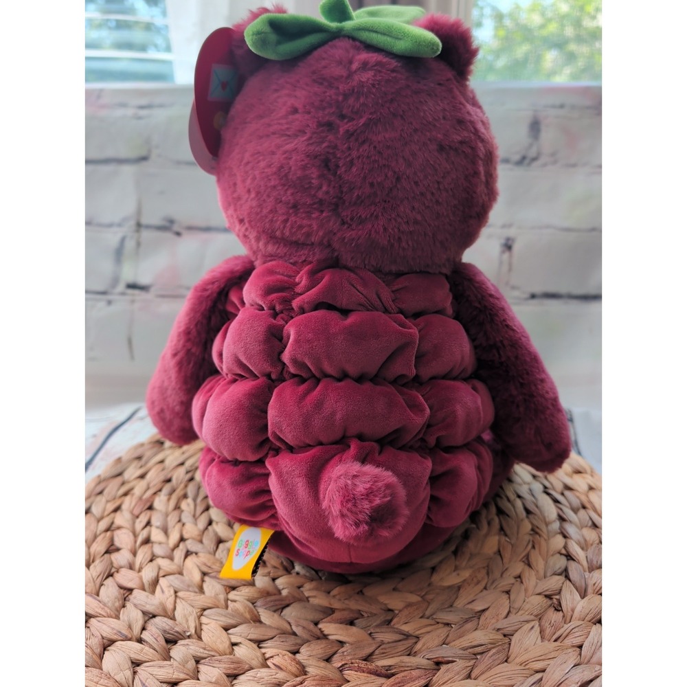 12" Raspbeary Raspberry Plush Stuffed Animal - Gigglescape™ NWT - Picture 5 of 11